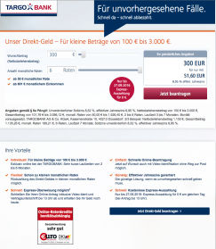 Kreditantrag Direkt-Geld TargoBank