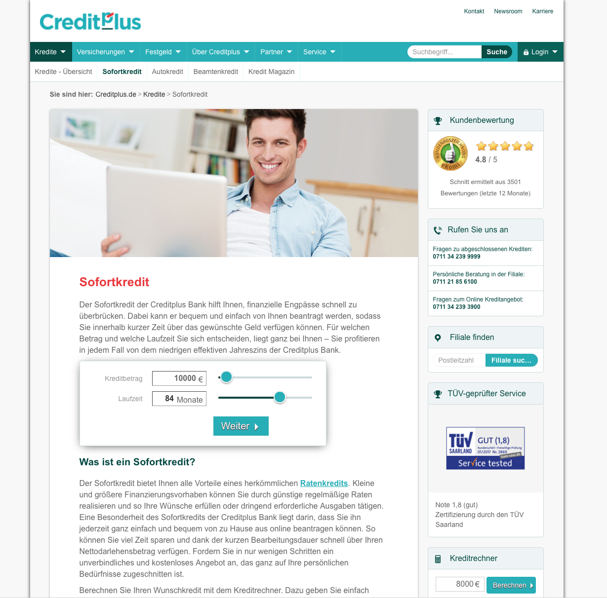 creditplusbank sofortkredit